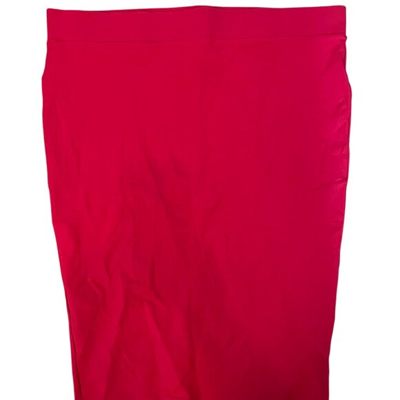 Torrid Skirt 2X Ponte Red Pencil Bodycon Pull On Christmas Holiday Plus Size New - Picture 1 of 5